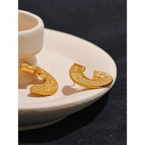 Noemi C-Shaped Earrings – Vintage & Tarnish-Resistant Statement Jewelry | Huna Jewelry