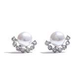 Glory Pearl Stud Earrings – Classic Small Sparkle Jewelry | Huna Jewelry