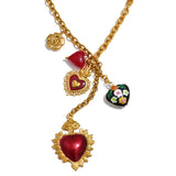 Emily Heart Charm Necklace – Vintage-Inspired Romantic Jewelry | Huna Jewelry