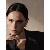 Melanie Pearl Round Stud Earrings – Classic & Timeless Everyday Jewelry | Huna Jewelry