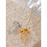 Bow Necklace – Elegant Bow Pendant Jewelry | Huna Jewelry