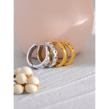 Lucy Hoop Earrings – Colorful Cubic Zirconia & Waterproof Design | Huna Jewelry