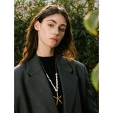 Aine Large Sea Star Pendant Necklace – Natural Shell Beads Jewelry | Huna Jewelry
