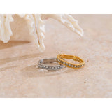 Ellis Sparkly Thin Ring – Dainty & Water-Resistant Jewelry | Huna Jewelry