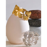 Wren Ginkgo Leaf Cuff Bracelet – Wide, Waterproof & Elegant | Huna Jewelry