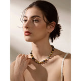 Everlee Beaded Stone Necklace – Natural, Waterproof & Elegant | Huna Jewelry