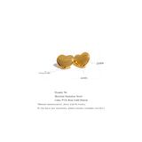 Kehlani Bold Heart Stud Earrings – 25mm Statement Love Design | Huna Jewelry