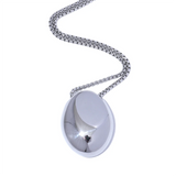 Layla Long Necklace – Elegant Large Oval Pendant Jewelry | Huna Jewelry