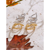 Alana Twisted Cuff Earrings – Minimalist, Non-Piercing & Water-Resistant | Huna Jewelry