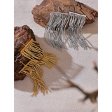 Catiana Tassel Chain Dangle Earrings – Elegant & Waterproof | Huna Jewelry