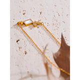 Ginny Butterfly Pendant – Dainty Gold Necklace with Zirconia Stones | Huna Jewelry