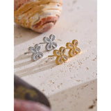 Jude Flower Stud Earrings – Small, Sparkly & Waterproof Jewelry | Huna Jewelry