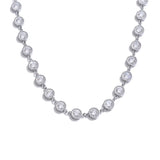 Mia Round Chain Necklace – Sparkling Cubic Zirconia Jewelry Gift | Huna Jewelry