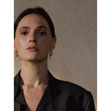Octavia Leaves Pearl Earrings – Hypoallergenic, Classic & Stylish | Huna Jewelry
