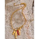 Naomi Fish and Chili Pendant Necklace – Unique Stylish Jewelry | Huna Jewelry