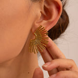 Seraphina Ilaria Earrings – Gold-Plated Statement Jewelry | Huna Jewelry