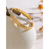 Addison Textured Bangle Bracelet – Tarnish Resistant & Stylish | Huna Jewelry