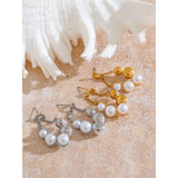 Alethea Pearl Drop Earrings – Elegant & Timeless Jewelry | Huna Jewelry