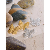 Ivy Butterfly Stud Earrings – Textured & Waterproof Design | Huna Jewelry