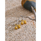 Maeve Gold Cherry Drop Earrings – Playful Elegance in Silver & Gold | Huna Jewelry
