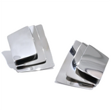 Delphine Square Stud Earrings – Glossy Layered Stainless Steel | Huna Jewelry
