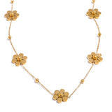 Nara Flower Chain Necklace – Delicate & Waterproof Jewelry | Huna Jewelry