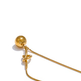 Amy Bead Pendant Necklace – Sleek Knotted & Minimalist Design | Huna Jewelry