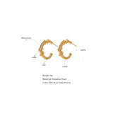 Melody Twisted Hoop Earrings – Unique & Everyday Jewelry | Huna Jewelry