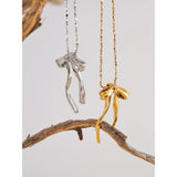 Bow Necklace – Elegant Bow Pendant Jewelry | Huna Jewelry