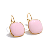 Isla Square Colored Earrings – Bold & Trendy Statement Jewelry | Huna Jewelry