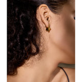 Amarilla Hollow Star Hoop Earrings – Trendy 18K Gold Plated Jewelry | Huna Jewelry