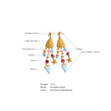 Lola Triangle Dangle Earrings – Beach-Inspired Lightweight Jewelry | Huna Jewelry
