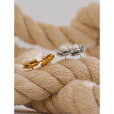 Inez Pearl Flower Stud Earrings – Vintage Classic & Timeless | Huna Jewelry