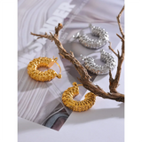 Palmer Chunky Hoop Earrings – Vintage & Waterproof Jewelry | Huna Jewelry