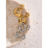 Libby Hollow Round Drop Earrings – Lightweight, Chic & Waterproof | Huna Jewelry