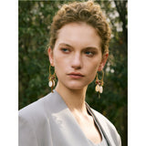 Jasmine Ocean Hoop Earrings – Dangling, Stylish & Summer-Ready | Huna Jewelry