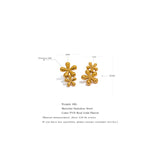 Dani Floral Stud Earrings – Timeless & Rust-Resistant Jewelry | Huna Jewelry