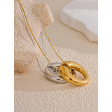Maren Round Pendant Necklace – Minimalist & Modern Piece | Huna Jewelry
