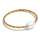 Darcy Pearl Ring – Delicate & Minimalist Elegant Jewelry | Huna Jewelry