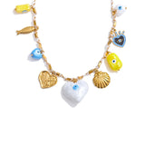 Zoey Eye Charm Pendant Necklace – Stylish Symbolic Jewelry for Women | Huna Jewelry