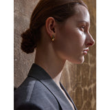 Small Gold Teardrop Earrings with Stones – Elegant Everyday Jewelry | Huna Jewelry