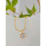 Celia Moonlight Stone Pendant Necklace – Elegant & Timeless Jewelry | Huna Jewelry