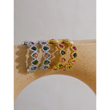 Grady Colorful Hoop Earrings – Elegant & Eye-Catching Jewelry | Huna Jewelry