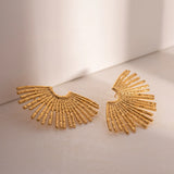 Seraphina Ilaria Earrings – Gold-Plated Statement Jewelry | Huna Jewelry