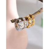 Lucy Hoop Earrings – Colorful Cubic Zirconia & Waterproof Design | Huna Jewelry