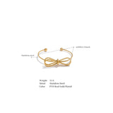 Winnie Bow Knot Cuff Bracelet – Dainty & Tarnish-Resistant Jewelry | Huna Jewelry