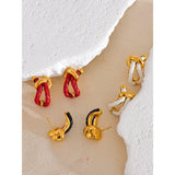 Jodie Knot Stud Earrings – Water Resistant & Stylish Jewelry | Huna Jewelry