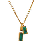 Orla Green Pendant Necklace – Elegant & Trendy Statement Jewelry | Huna Jewelry