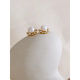 Glory Pearl Stud Earrings – Classic Small Sparkle Jewelry | Huna Jewelry