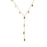 Kaori Leaves Drop Y Necklace – Elegant & Minimalist Jewelry | Huna Jewelry